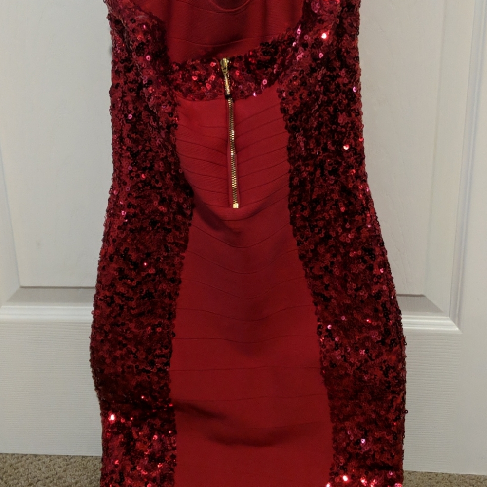Red Guess Party Dress - Picture 2 of 3